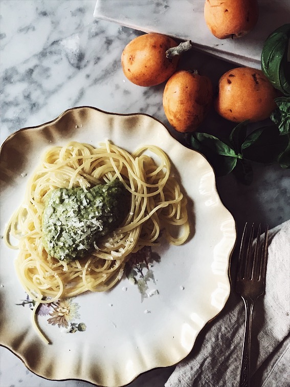 ricetta con le nespole_pesto