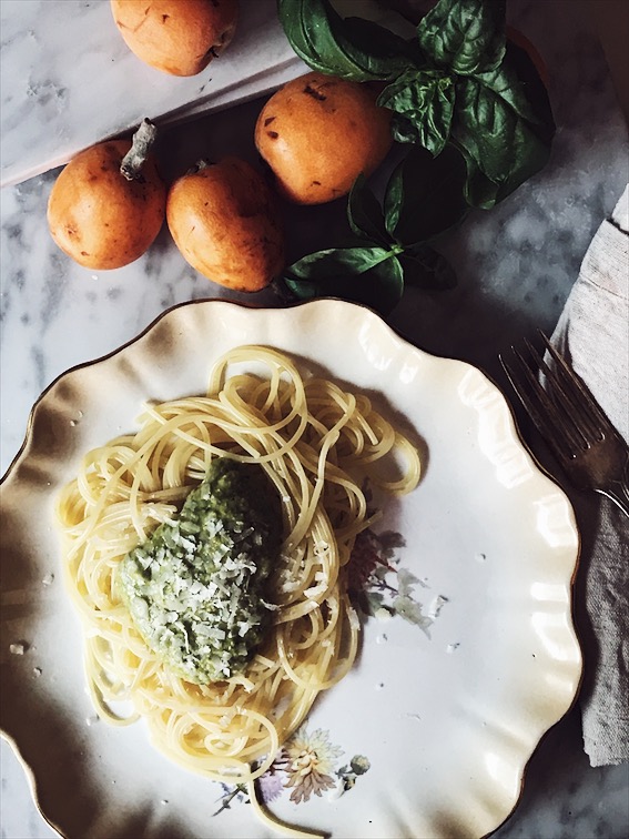 ricetta con le nespole_pesto